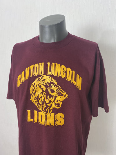 Vintage 90´s Shirt  " CANTON LINCOLN LIONS" Gr. XL