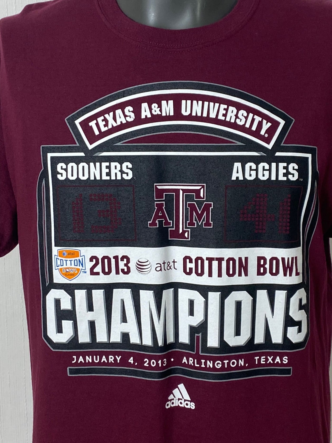 Super Bowl NFL Football Shirt Cotton Bowl Texas 2013 Gr. L