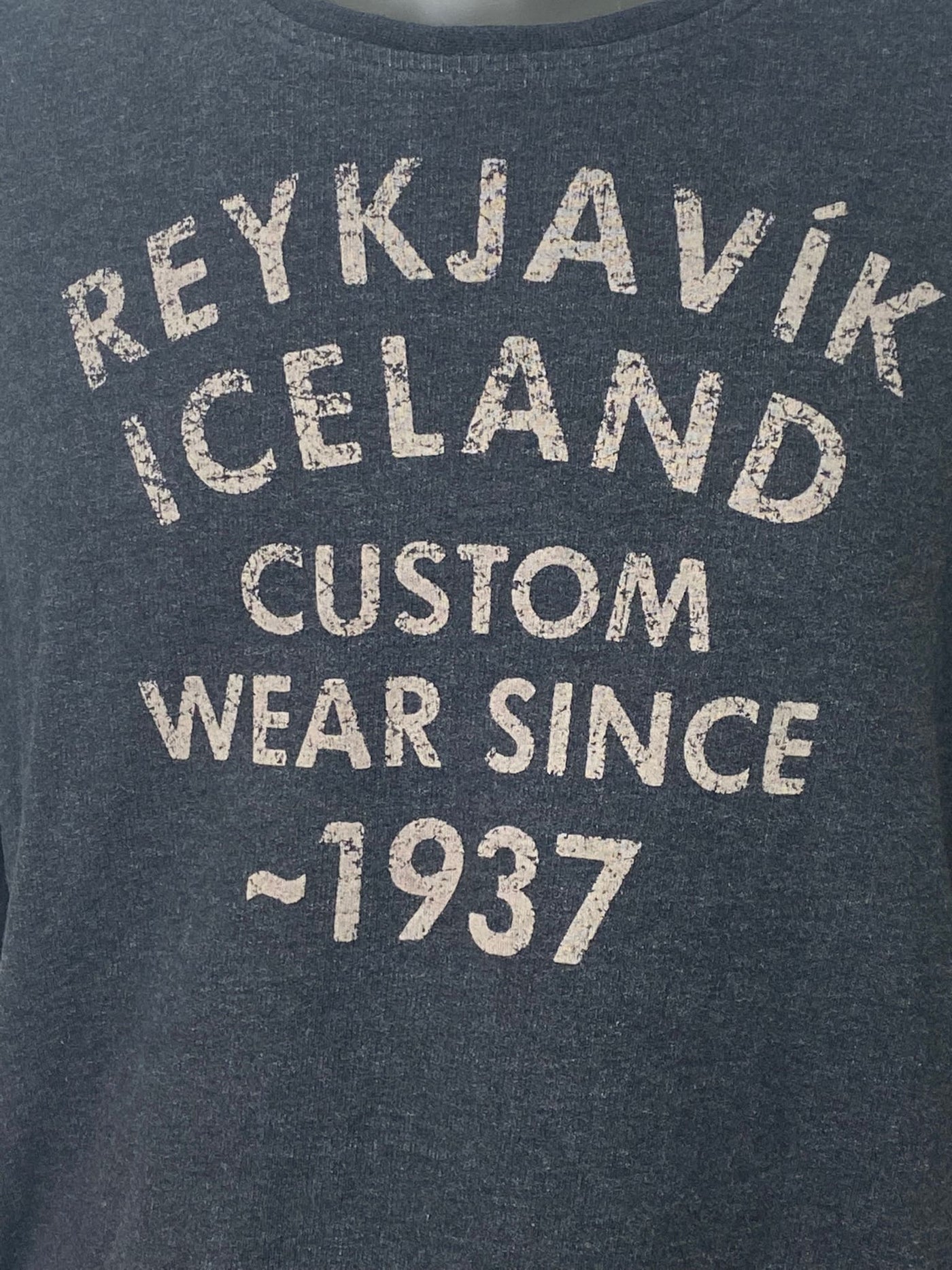 !SOLID Sweater "Reykjavik Iceland" grau Gr.L