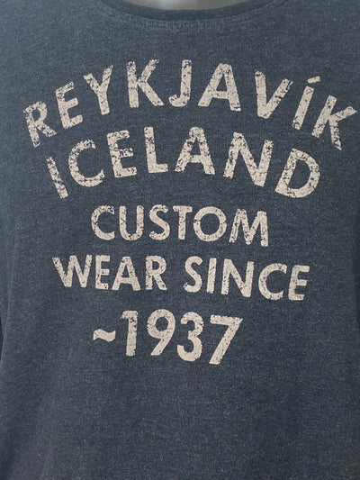 !SOLID Sweater "Reykjavik Iceland" grau Gr.L