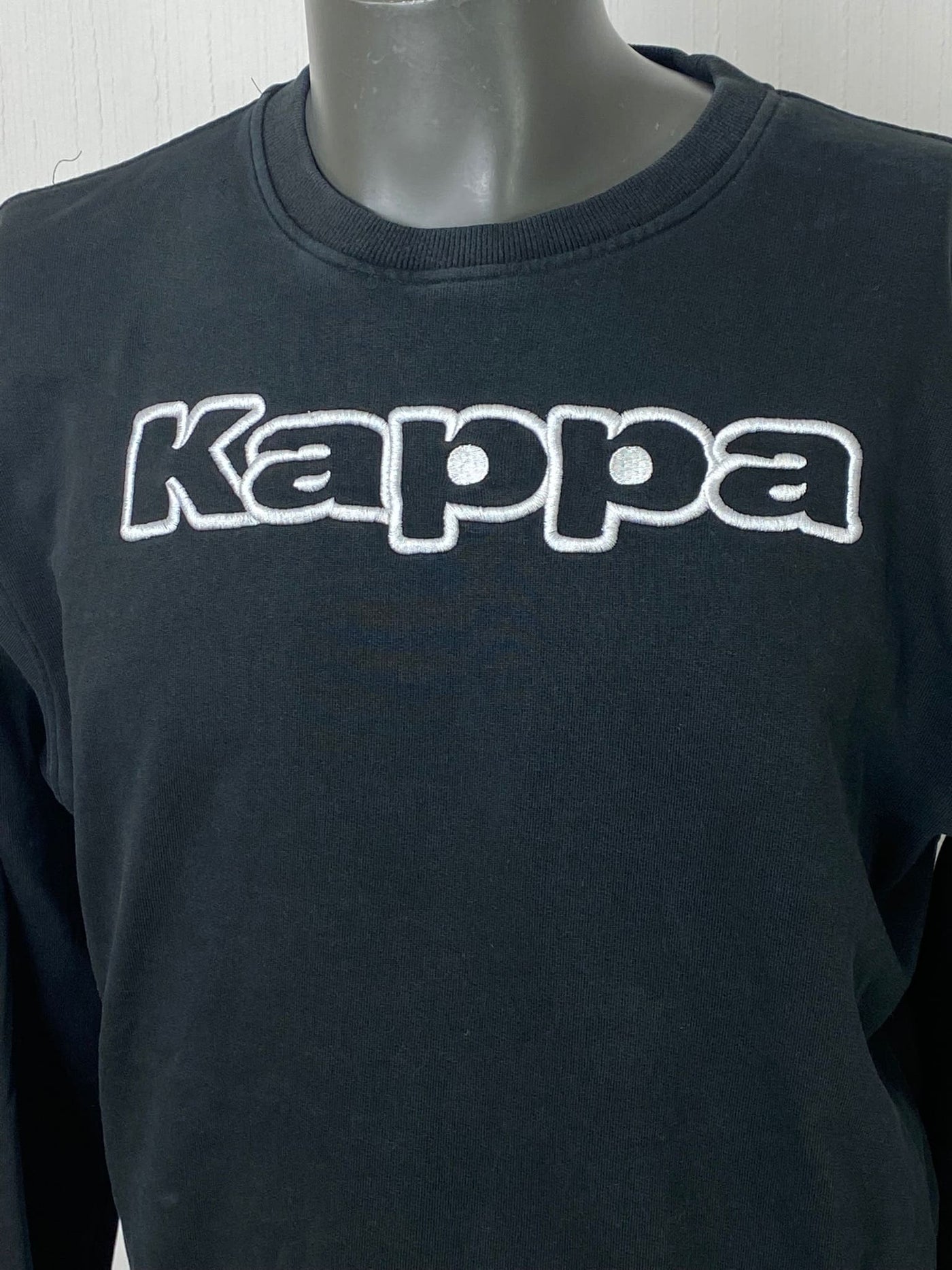 KAPPA Logo Sweater embroided schwarz Gr. XL