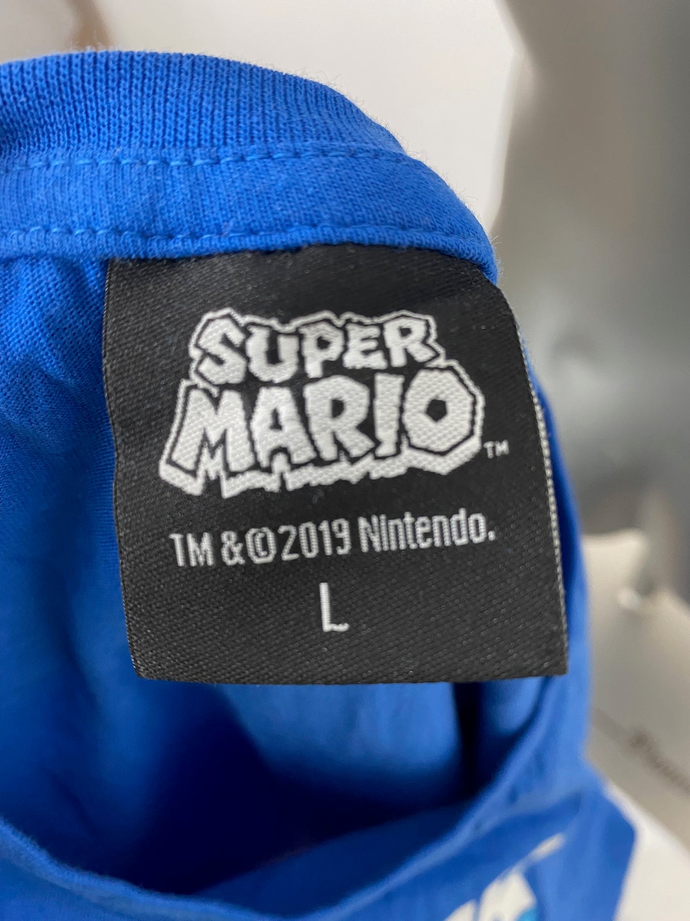 Shirt "Super Mario" (Nintendo) blau Gr. L