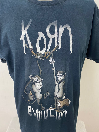 Band Shirt "KORN - Evolution" (2007) blau Gr.XL