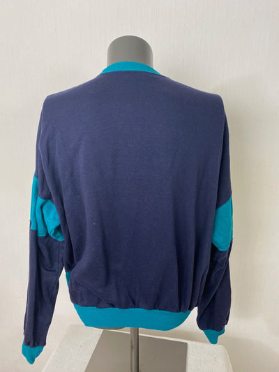 Vintage Graphic Sweater "DAKOTA LAKE"  blau Gr. M