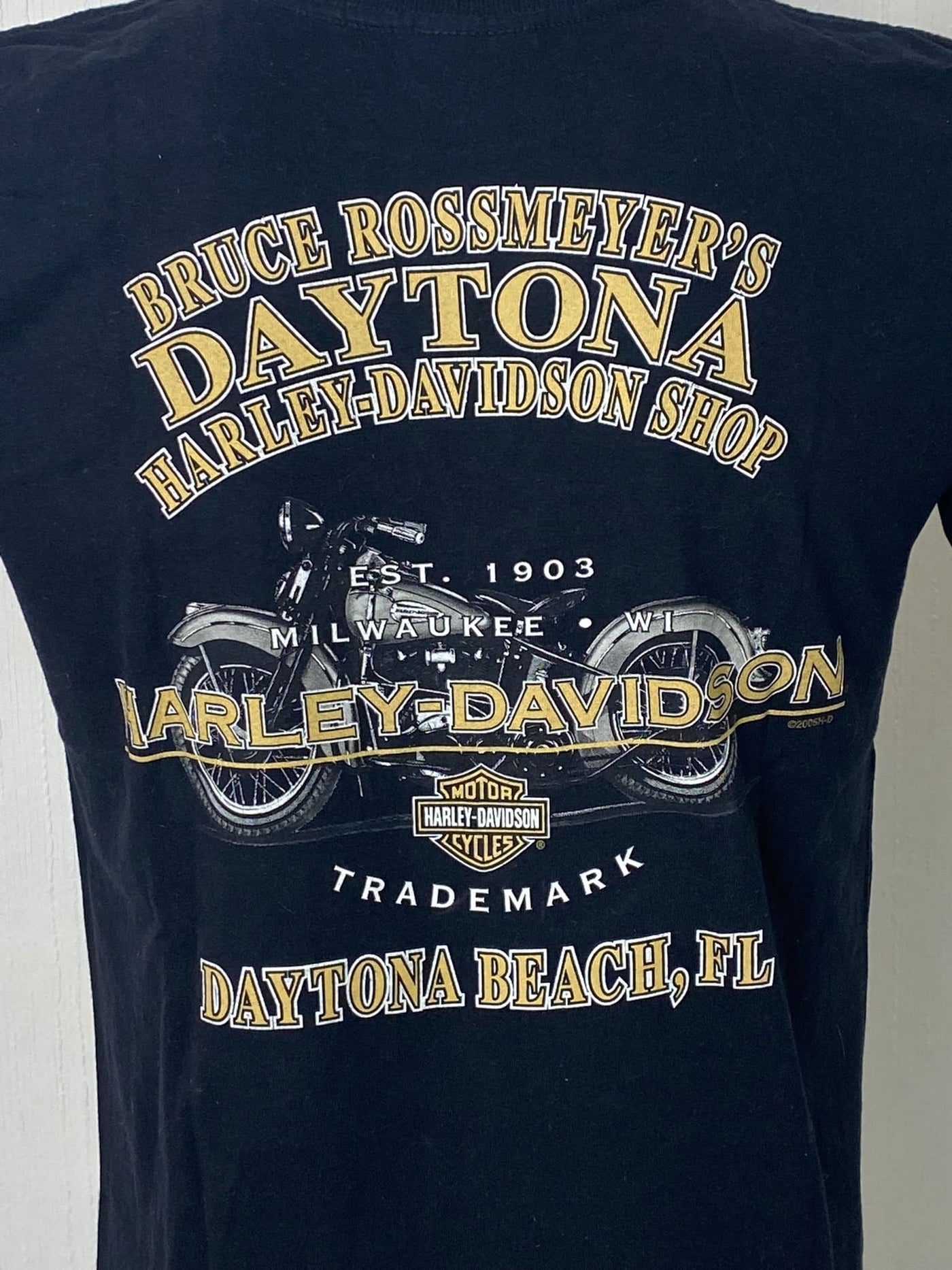 VINTAGE Y2K Harley Davidson Shirt "Daytona Beach (2005)" Gr. M