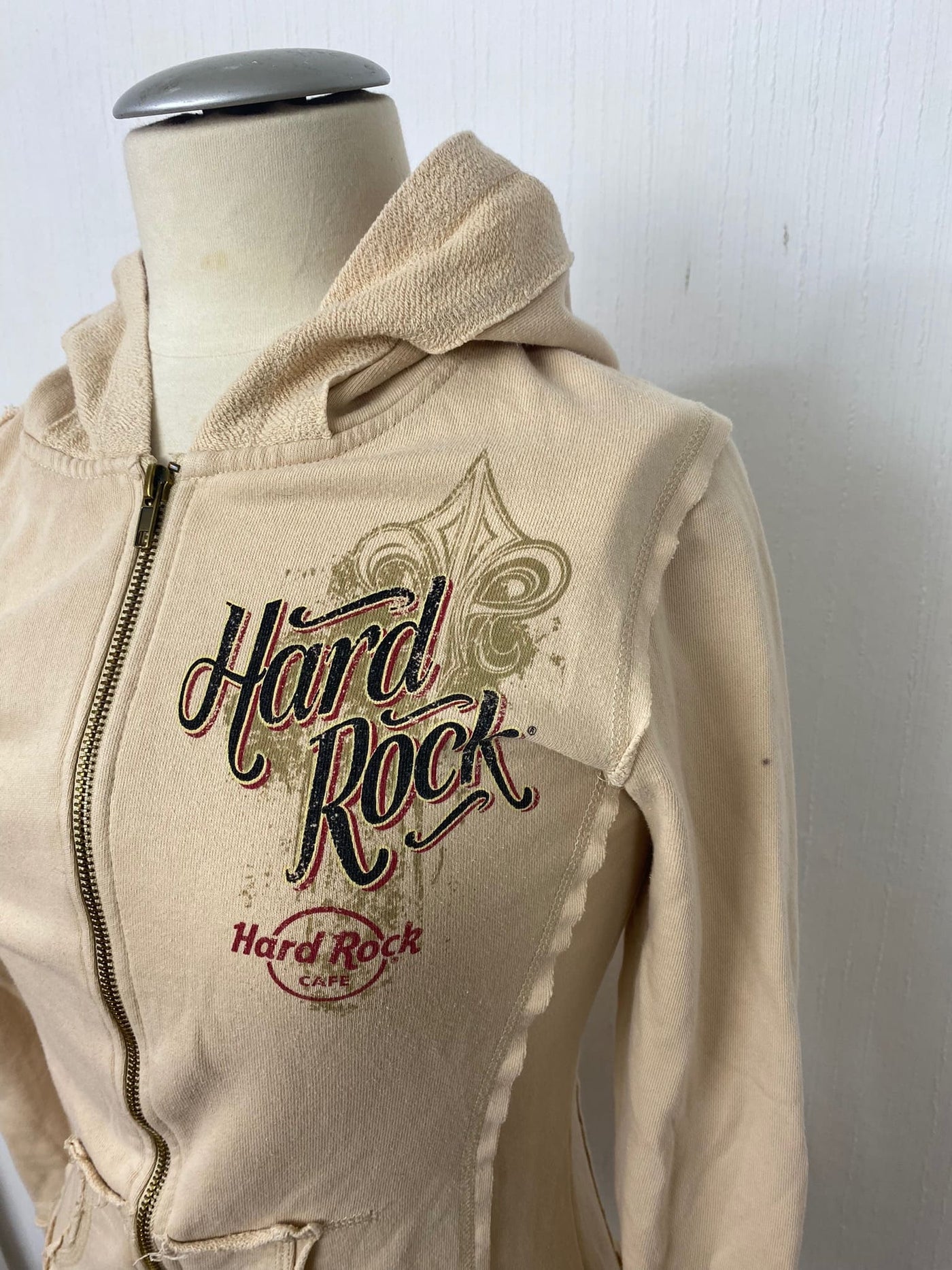 Hard Rock Café Full Zip Hoodie "Boston Graphic Print" Gr. S