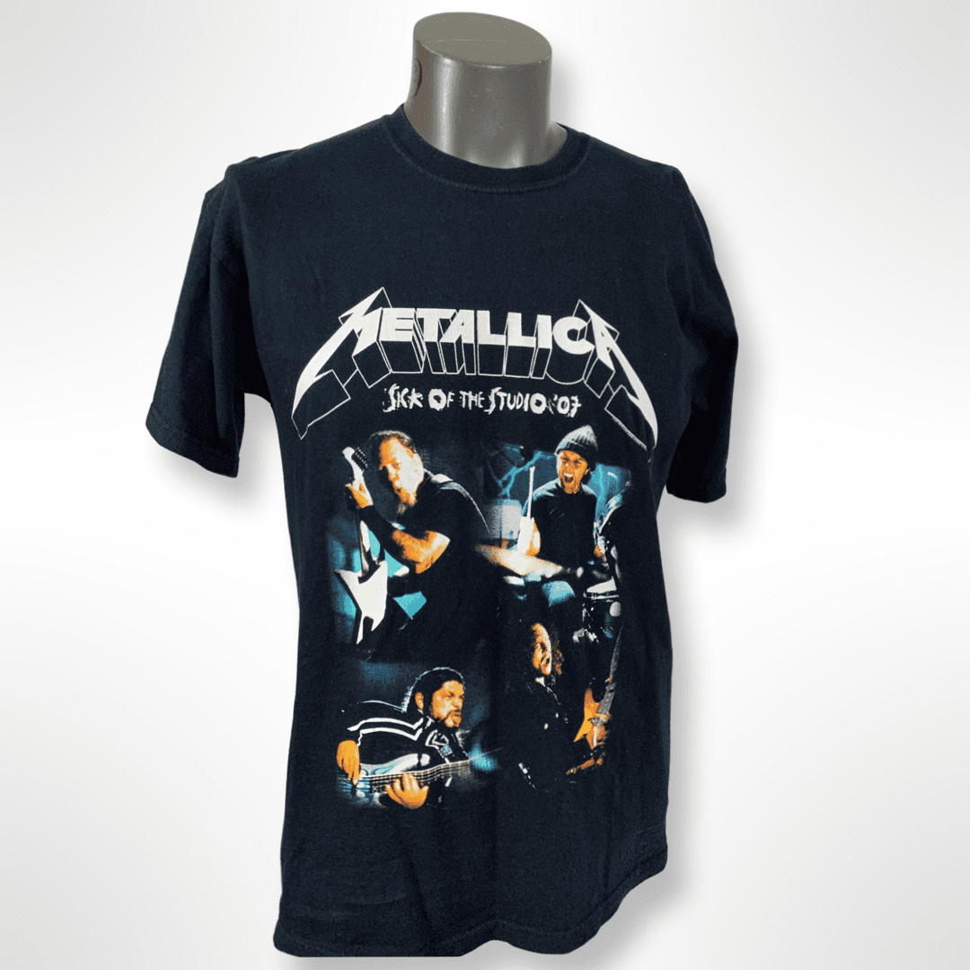 Vintage METALLICA Band Shirt "Sick of the Studio Tour (2007)" Gr. M