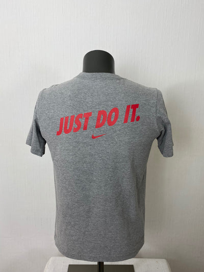 VINTAGE NIKE "Runnin Rebel - Just Do It" Basketball Shirt grau Gr. L