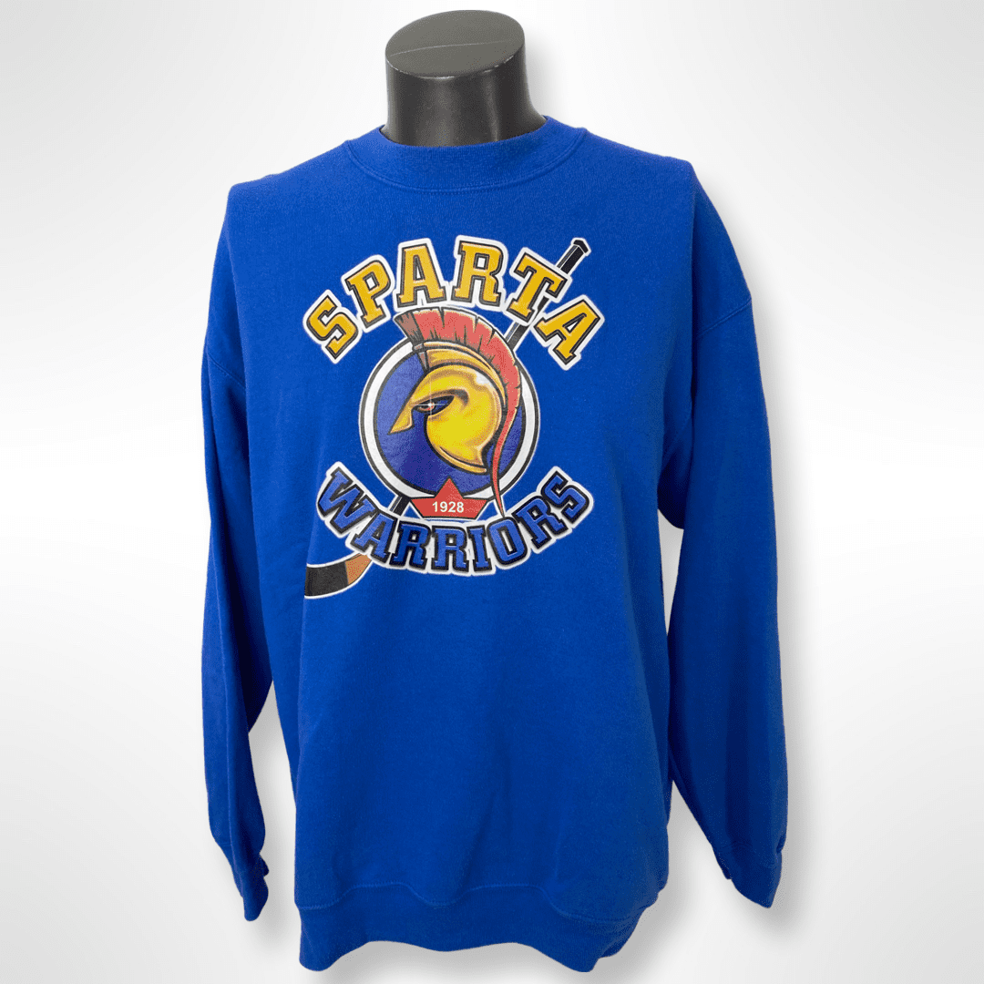 Graphic Sweater Eishockey " Sparta Warriors" blau Gr. XL