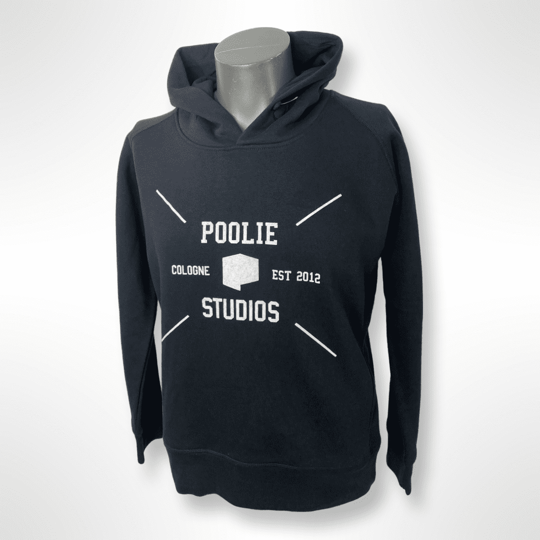 Corporate Hoodie "Poolie Studios" dunkelblau Gr. L