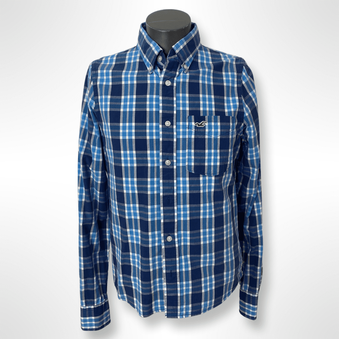 Hollister Hemd (Langarm) blau kariert Gr. M