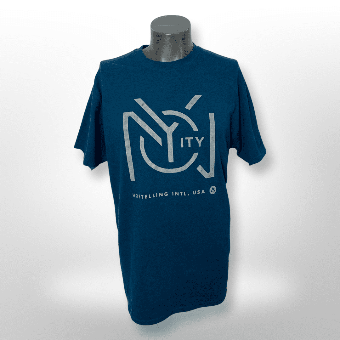 Logo Shirt "NYC - New York City Hostelling" Gr. L