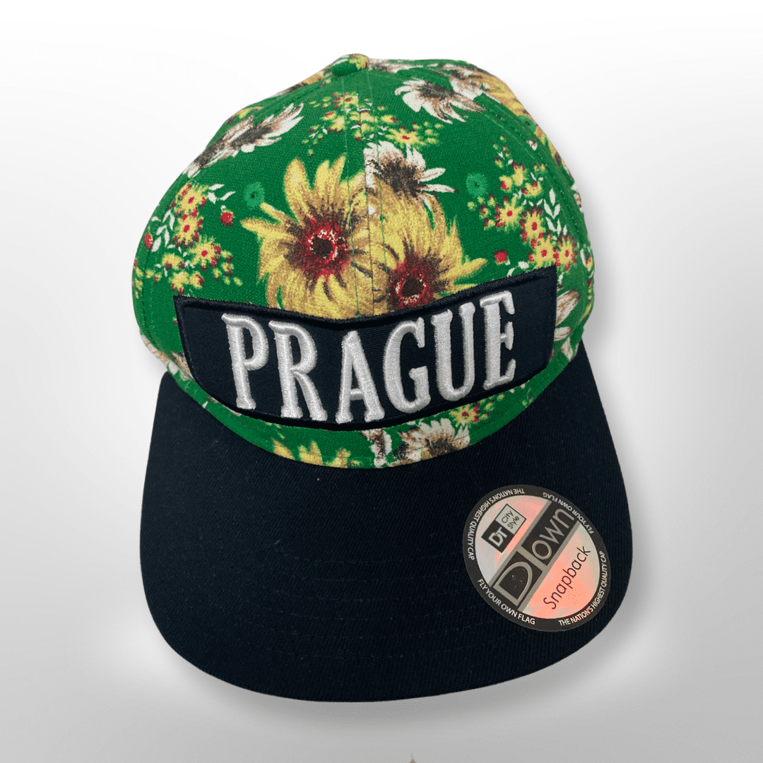 Cap "Prague Prag" Flowers