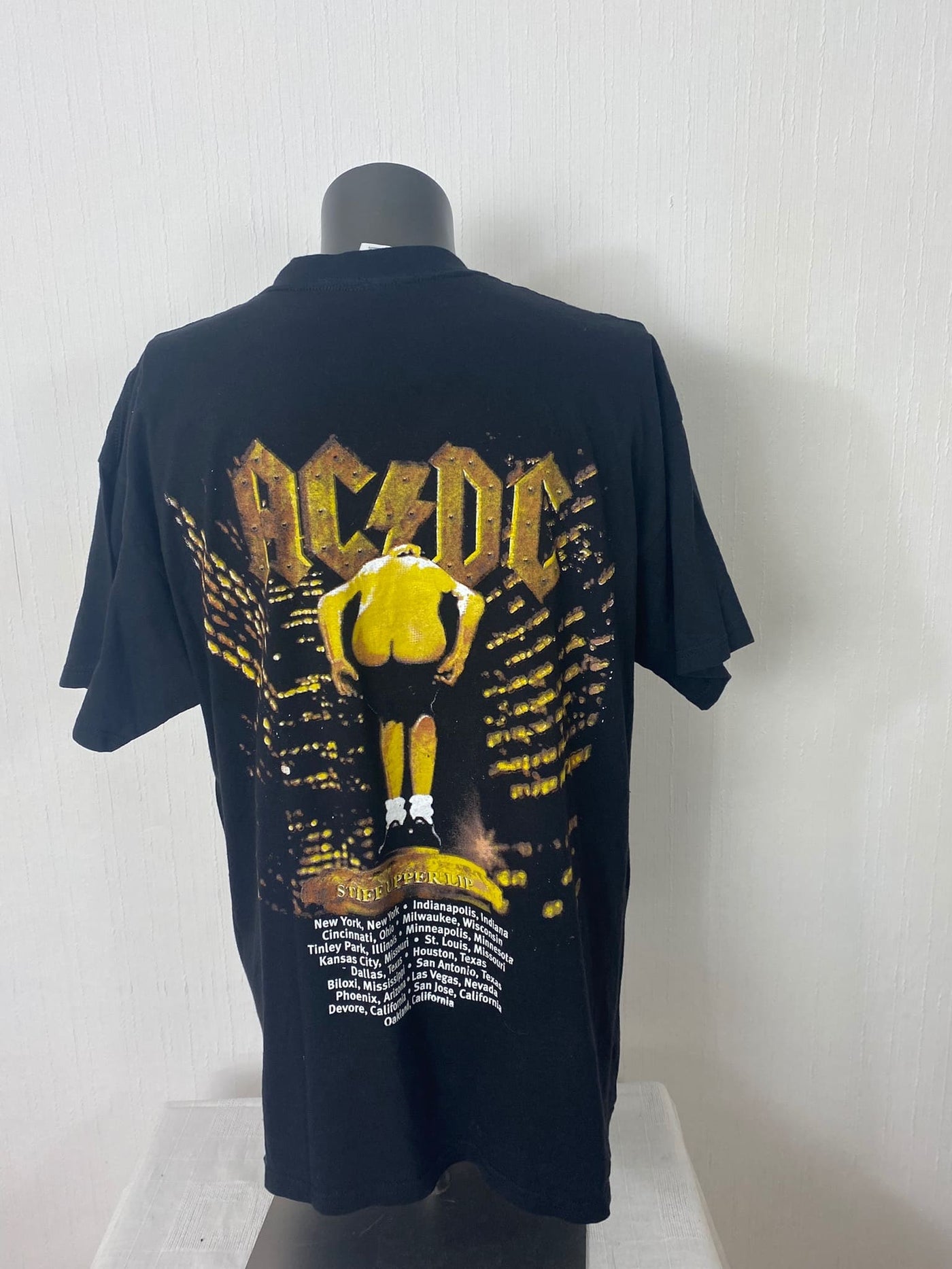 ACDC Band Shirt "Stiff Upper Lip 2001" Gr. XL