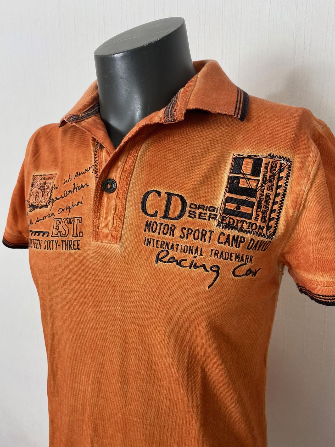 Camp David Polo Shirt orange Gr. S