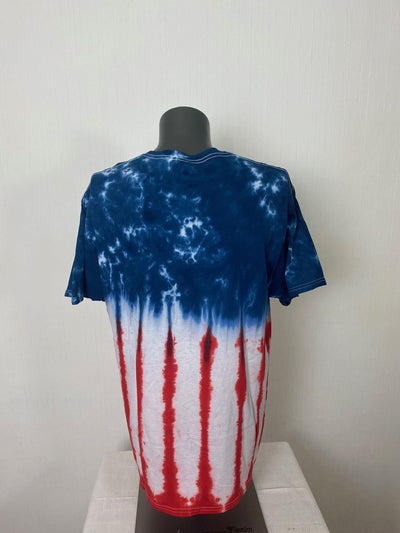 Tye Dye USA Spellout Shirt " Washington D.C."  Gr. L