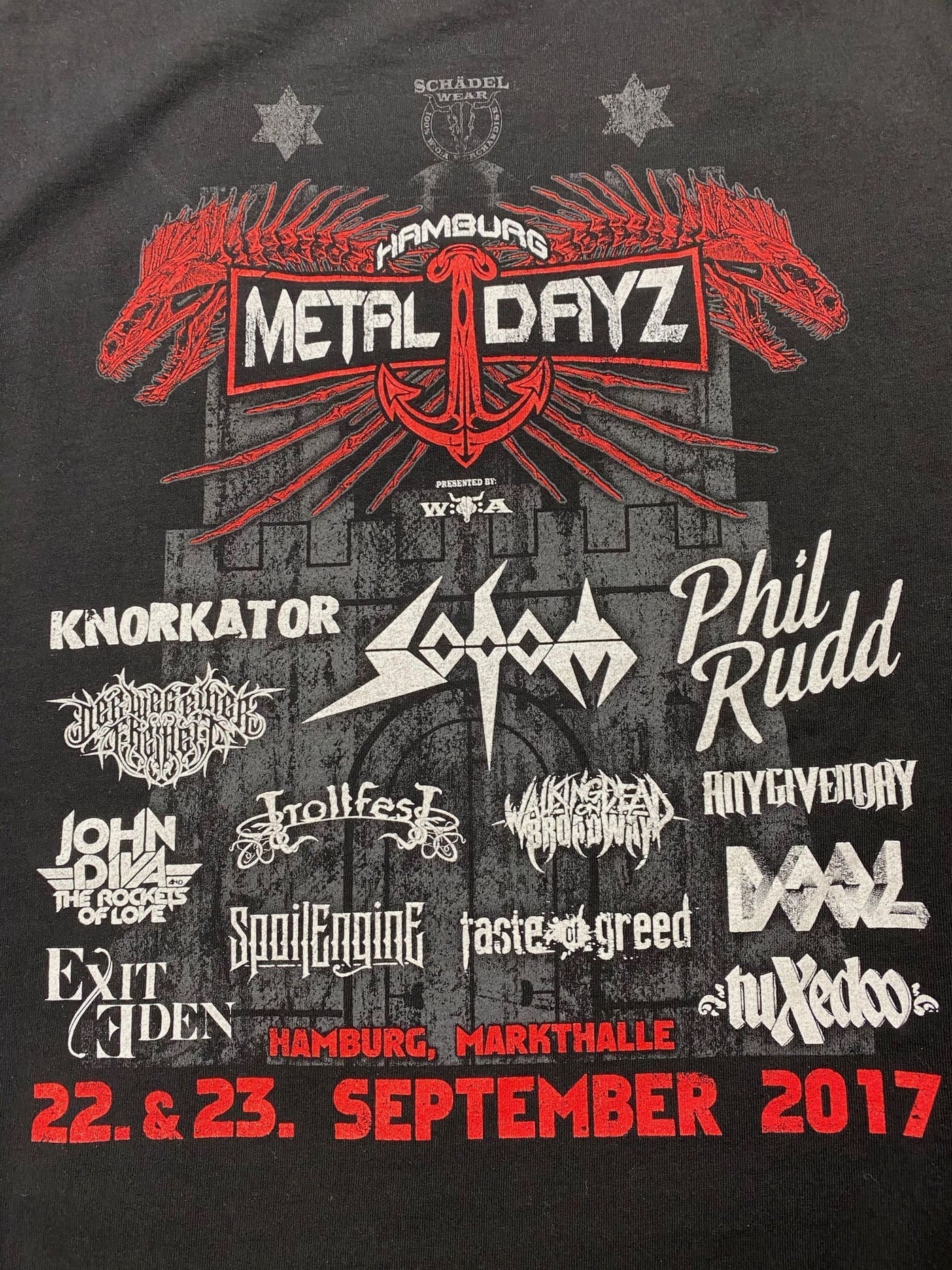 METAL DAYS 2017 Hamburg Festival Shirt Gr. M